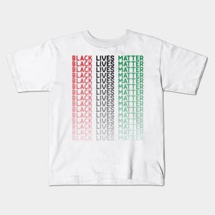 Black Lives Matter Flag Kids T-Shirt